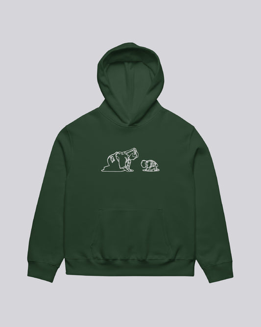 Sensei and Student | Oversized Embroidered Hoodie