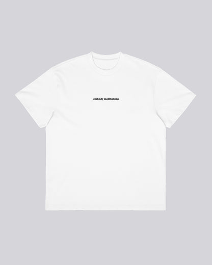 Breathe Deeply | Tee | White